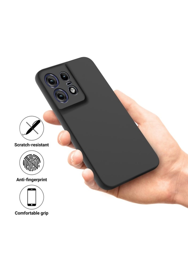 عام مناسب لهاتف MOTO Edge 50 Pro، حافظة هاتف جوال من السيليكون الصلب السائل، تصميم أعمال بسيط وشامل للحماية من السقوط. - Image 2