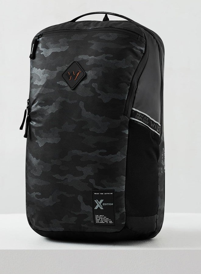 Wildcraft Polyester Torres Plus 23 Laptop Backpack for Travel, Gym, Office | Unisex Backpack with Rain cover | Bags for Mens & Womens (Met_Black,23 L) - Image 2
