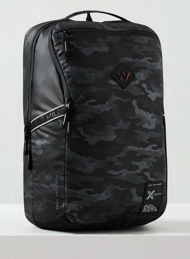 Wildcraft Polyester Torres Plus 23 Laptop Backpack for Travel, Gym, Office | Unisex Backpack with Rain cover | Bags for Mens & Womens (Met_Black,23 L) - Image 3