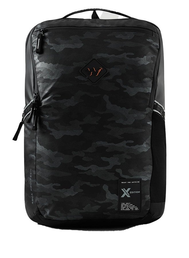 Wildcraft Polyester Torres Plus 23 Laptop Backpack for Travel, Gym, Office | Unisex Backpack with Rain cover | Bags for Mens & Womens (Met_Black,23 L) - Image 1