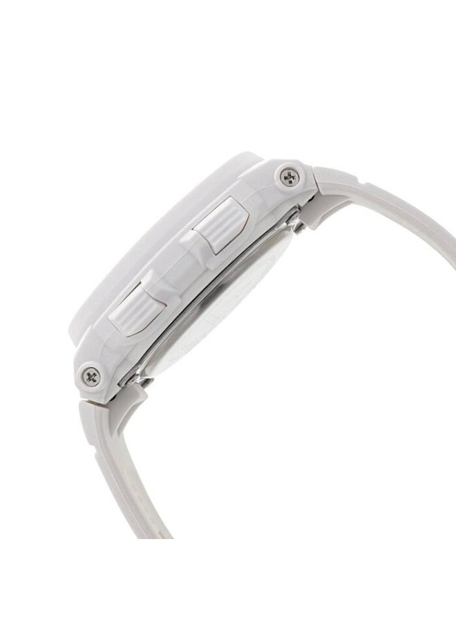 كاسيو ساعة CASIO BABY-G BGA-250-7A2 نسائية أنالوج ورقمية، سوار راتنج أبيض، مقاومة للصدمات، مقاومة للماء 100 متر، إضاءة Neon Illuminator - Image 3