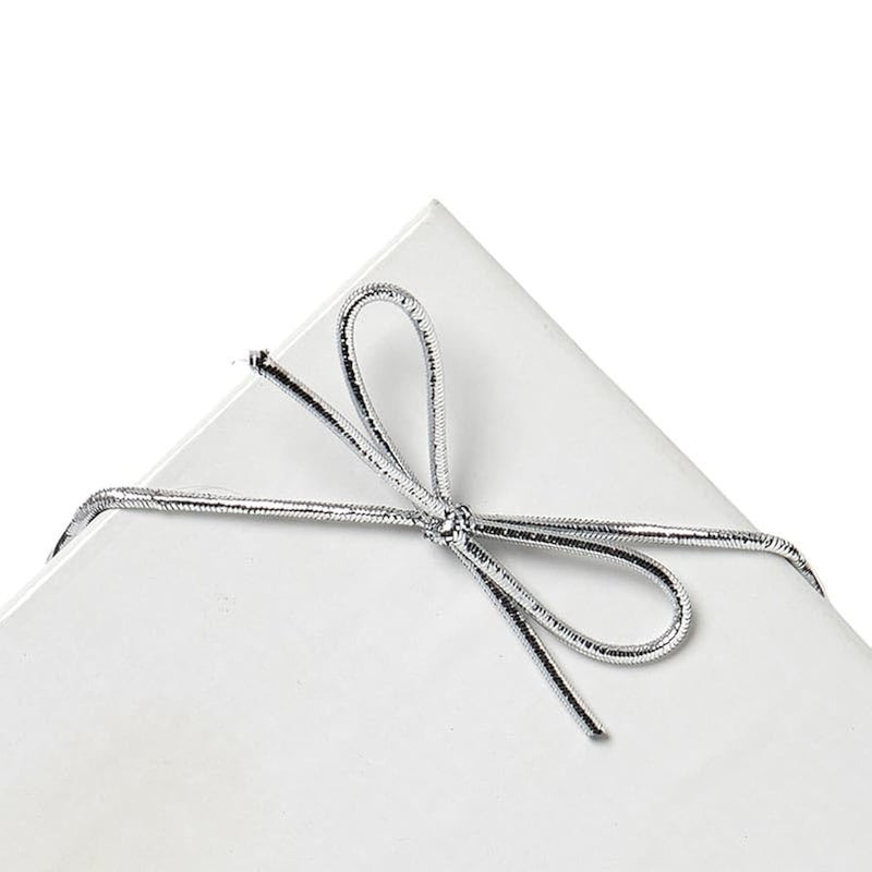50ea  6 Silver Stretch Loops Package