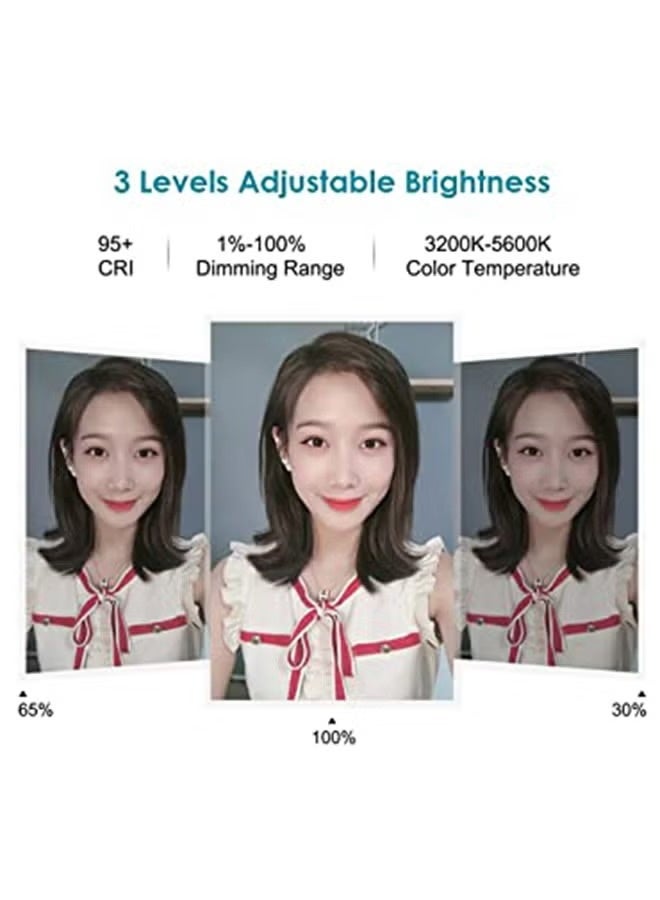 RING LIGHT dimmable 12-Inch LED Ring Light With Tripod Stand White/Black/Gold for tiktok,youtube,blogging,easy to use,adjustable level of brightness - Image 3