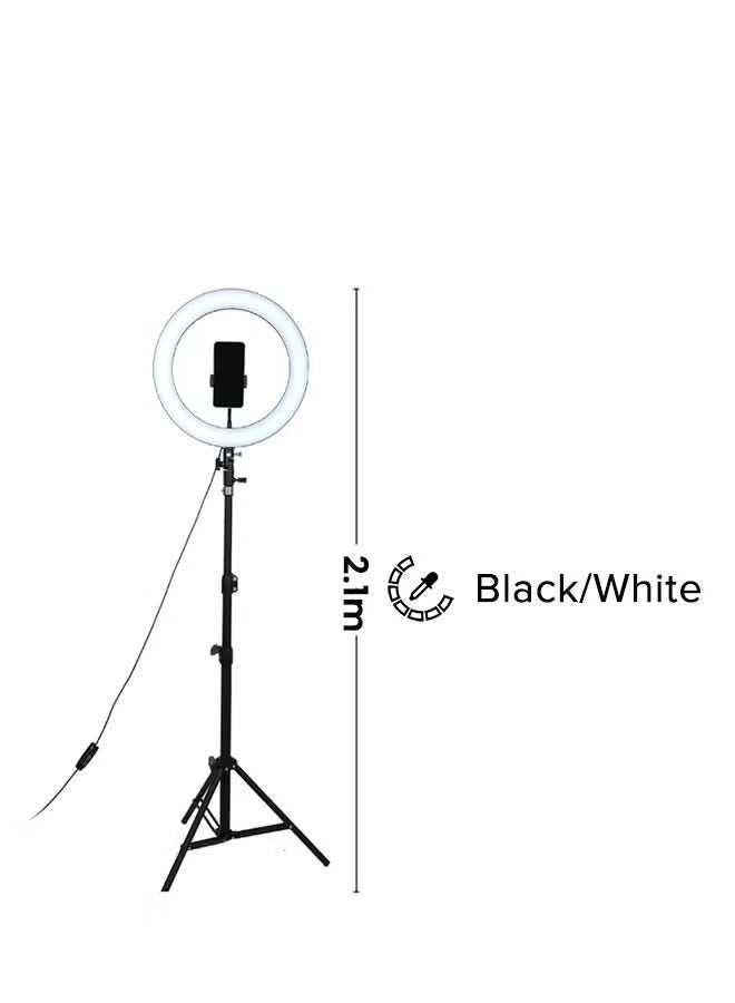 RING LIGHT dimmable 12-Inch LED Ring Light With Tripod Stand White/Black/Gold for tiktok,youtube,blogging,easy to use,adjustable level of brightness - Image 2