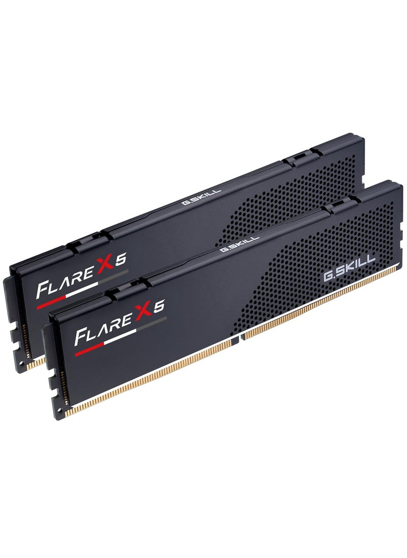 G.Skill G.SKILL Flare X5 Series (AMD Expo) DDR5 RAM 32GB (2x16GB) 6000MT/s CL30-38-38-96 1.35V Desktop Computer Memory UDIMM - Matte Black (F5-6000J3038F16GX2-FX5)  - Image 1