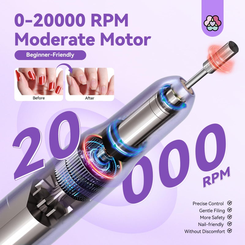 SAVILAND Gel Nail Kit with Drill: ALL-IN-1 Beginner Nail Kit, 0.5Oz U V Nail Glue Gels, Gel Nail X Kit with Lamp, 500 Pcs Long Coffin Tips Nails Builder Kits, Salon At Home Manicure Gift for Women - Image 3