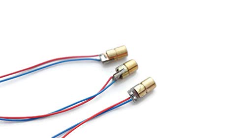 Electronicspices Electronic Spices Lazer for DIY project Brass Line Laser Dot Diode Module Head Red Light (for school project) - Image 1