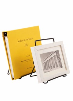 SYOSI Plate Stand, Easel Picture Frame Stand, Adjustable Foldable Tablet Iron Display Holder  - Image 2