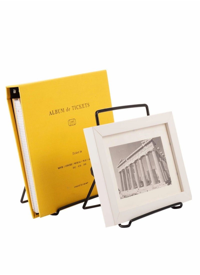 SYOSI - Plate Stand, Easel Picture Frame Stand, Adjustable Foldable Tablet Iron Display Holder - Image 1