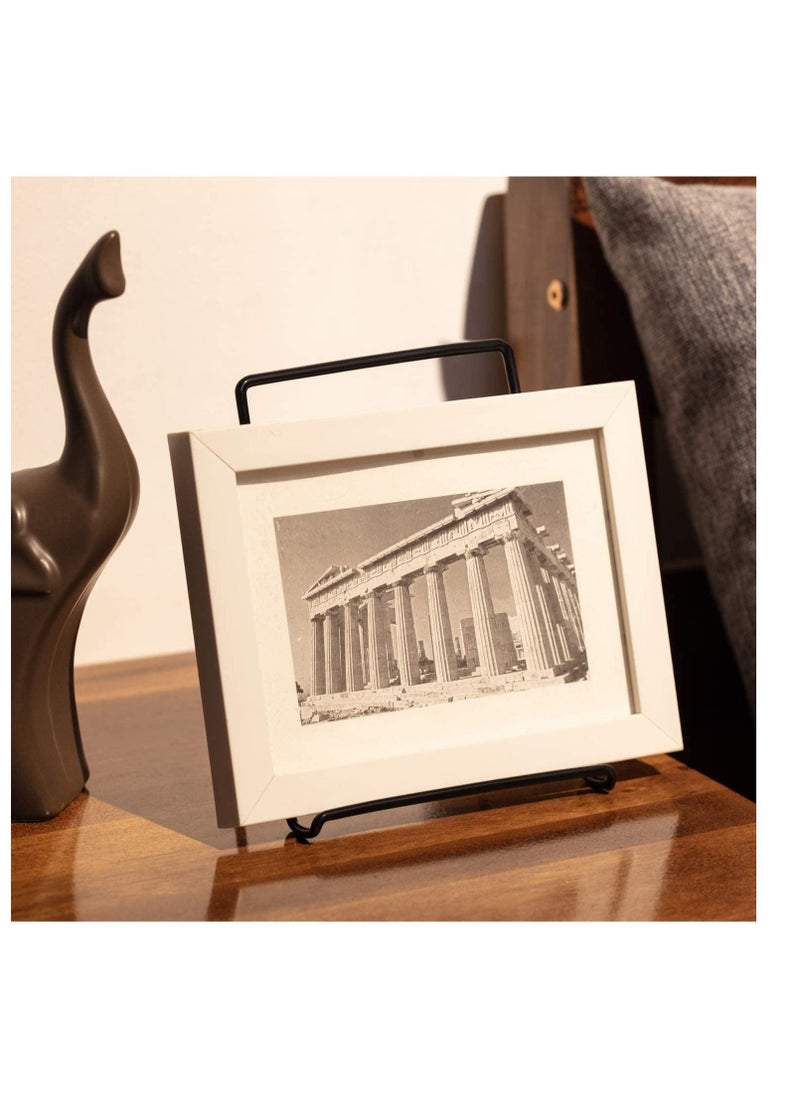 SYOSI - Plate Stand, Easel Picture Frame Stand, Adjustable Foldable Tablet Iron Display Holder - Image 1