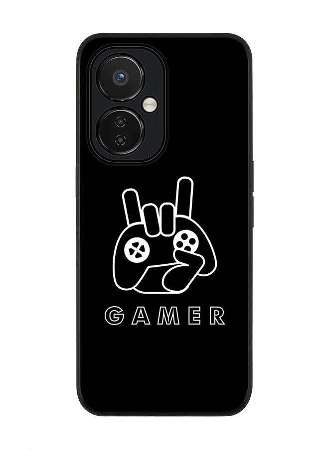 Stylizedd - Rugged Black edge case for Nord CE 3 Lite Slim fit Soft Case Flexible Rubber Edges Anti Drop TPU Gel Thin Cover - Gamer - Image 1