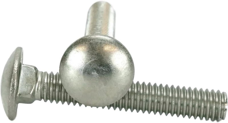 Chenango Supply Stainless 5/16-18 x 2inches Carriage Bolt (1inches to 5inches Lengths Available in Listing), 18-8 Stainless Steel,25 Pieces (5/16-18x2) - Image 1