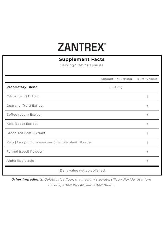 Zantrex - Red 56 Count Weight Loss Supplement Pills Fat Burning Pills Metabolism Booster For Weight Loss Lose Weight Fast For Women - Image 1