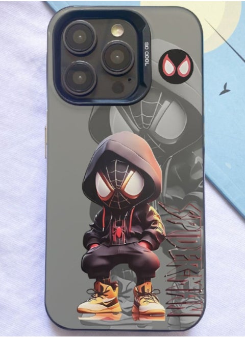 iPhone 15 Pro Max Case, PC Hard Phone Protective Case with Marvel Spider-Man Pattern, Anti-Scratch Shockproof Anti-Yellowing Case Cover for Apple iPhone 15 Pro Max 6.7''