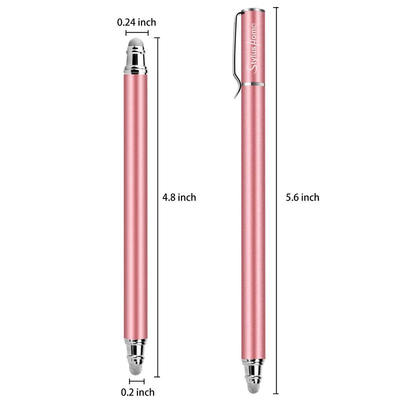 StylusHome Stylus Pens for Touch Screens(6 Pcs),Sensitivity 2 in 1 Fiber Tips Capacitive Stylus with 12 Extra Replaceable Tips for iPad iPhone Tablets Samsung Galaxy All Universal Touch Screen Devices - Image 2