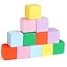 FUBOTRAD Foam Pit Blocks with Cover Foam Padding Sponge Pit Cubes Sponge Blocks for Amusement Park Gymnastics Freerunning and Parkour Courses 12PCS 5x5x5 YellowGreenBluePinkPurpleOrange - Image 2
