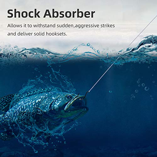 RUNCL PowerMono Fishing Line, Monofilament Fishing Line - Ultimate Strength, Shock Absorber, Suspend in Water, Knot Friendly - Mono Fishing Line (Clear, 30LB(13.6kgs), 1000yds) - Image 3
