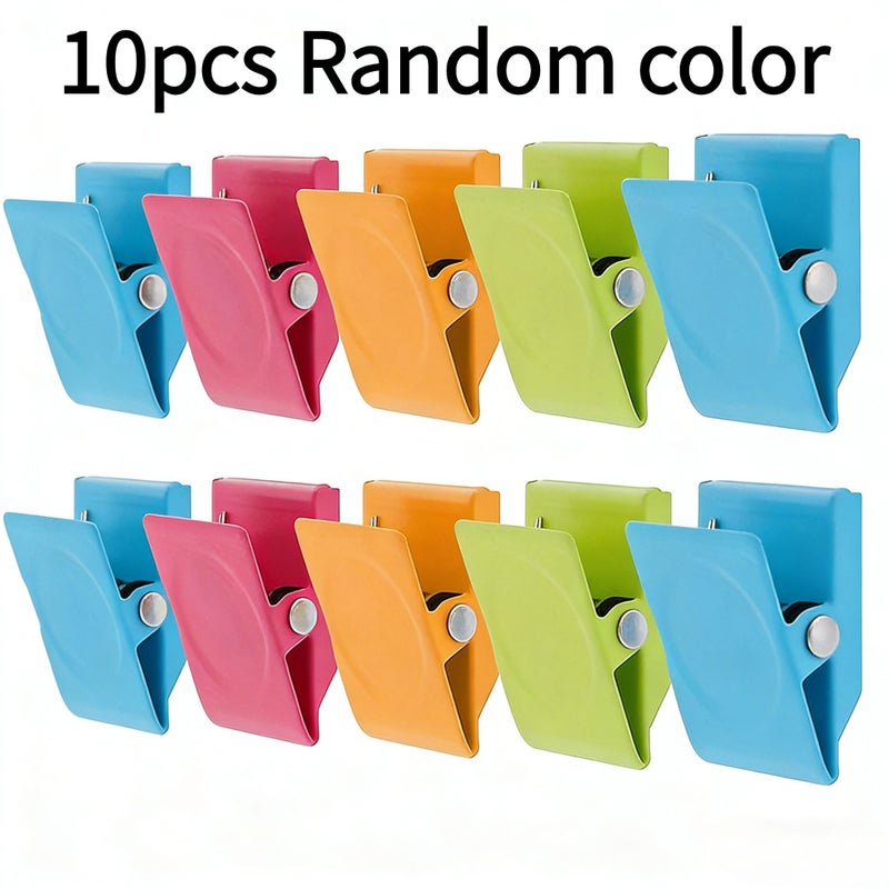 Assorted Varieties 10 Pcs Stainless Steel Magnetic Clips Multifunctional Design Saves Space Easy to Use and Firmly Clamped Suitable for Office Garage and Refrigerator Organization - Image 5