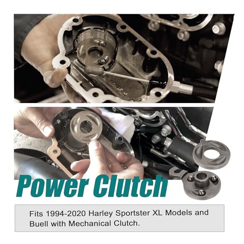 MoKitDora Sportster Power Clutch Ramp Easy Lever Pull Clutch Reduced Effort Clutch Replacement Kit Compatible with 1994-2020 Harley Sportster XL Models and Buell with Mechanical Clutch - Image 2