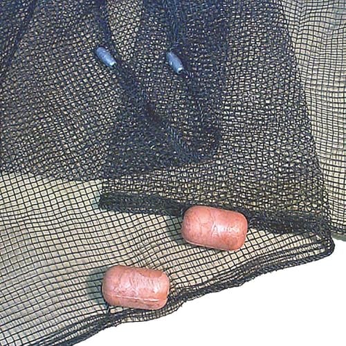 Frabill Seine Net with Poly Netting, Black, 4 x 25-Feet (2157) - Image 1