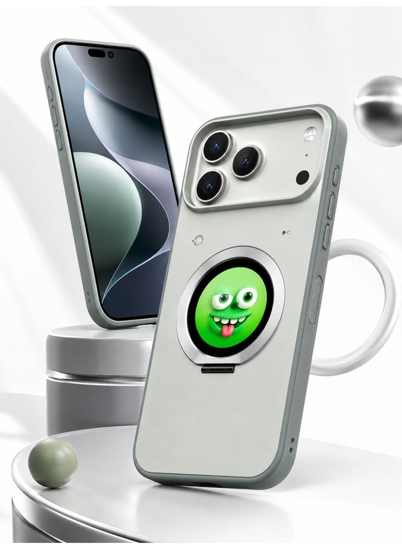 Smart Display Magnetic Phone Case for iPhone 17 Pro Max, 1.52 Inch Touch Screen Protective Cover, Wireless Charging Compatible, Rechargeable Smart Screen Case with TPU PC Shockproof Design - Image 1