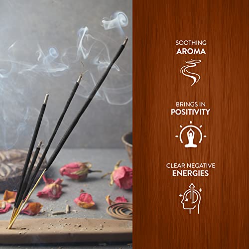 Hem Agarbatti Combo Pack of 3 Fragrance (220 g) | Roseline, Chandan & Mantra Incense Stick | Puja Room Items | Woody, Floral & Masala Aroma| Burning Time: 35-40 Minutes | 38 Sticks - Image 3