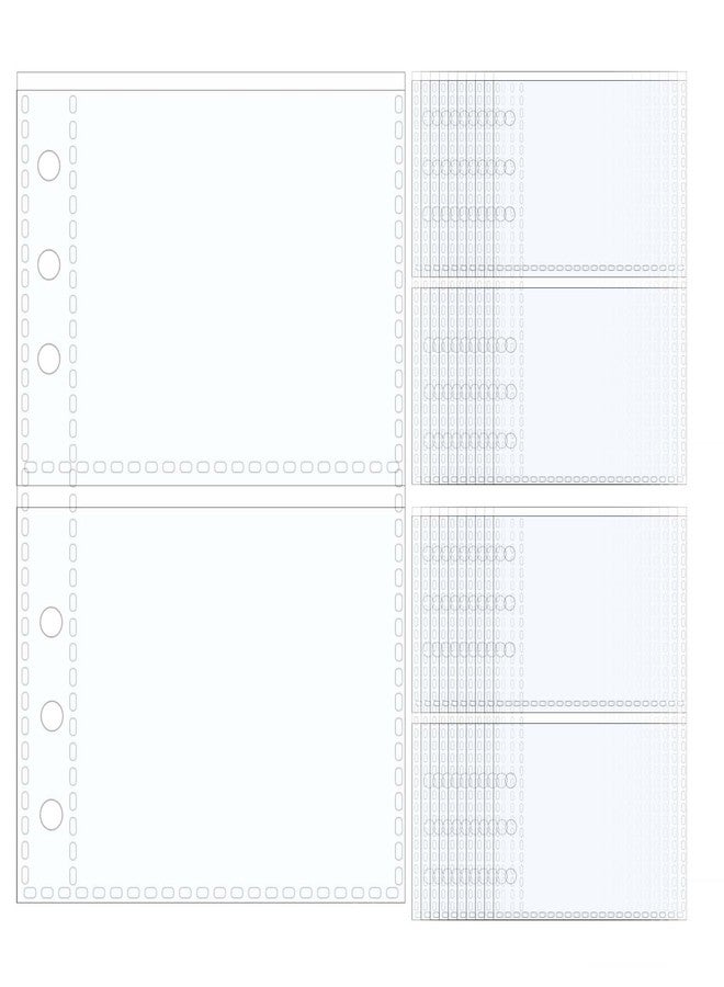 Mogoostry A6 Sheet Protectors for 6 Ring Binder, 20 Sheets Clear Page Protectors Plastic Photo Album Sleeves 2 Pocket Protector - Image 1