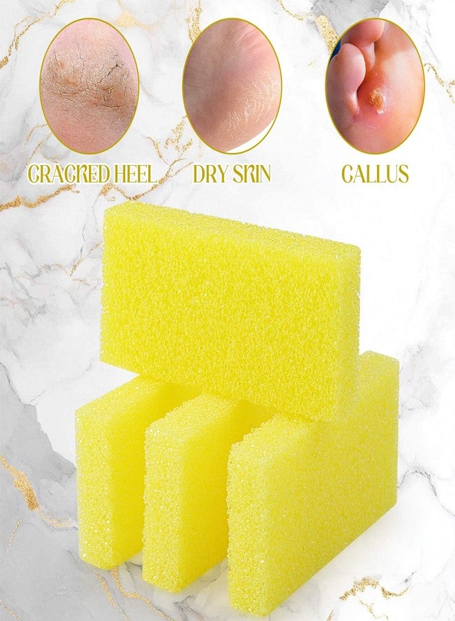Batiyeer 100 Pcs Pumice Stone for Feet Scrubber Dead Skin Disposable Pedicure Pumice Stone Foot Shower Scrubber for Heel Cuticle Callus Remover Bath Spa(Yellow) - Image 3