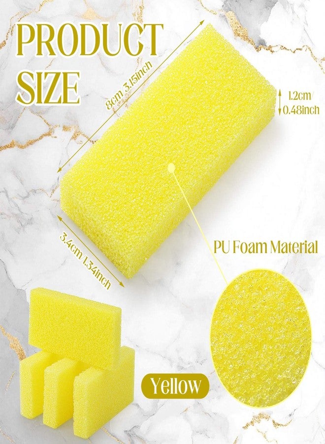 Batiyeer 100 Pcs Pumice Stone for Feet Scrubber Dead Skin Disposable Pedicure Pumice Stone Foot Shower Scrubber for Heel Cuticle Callus Remover Bath Spa(Yellow) - Image 2