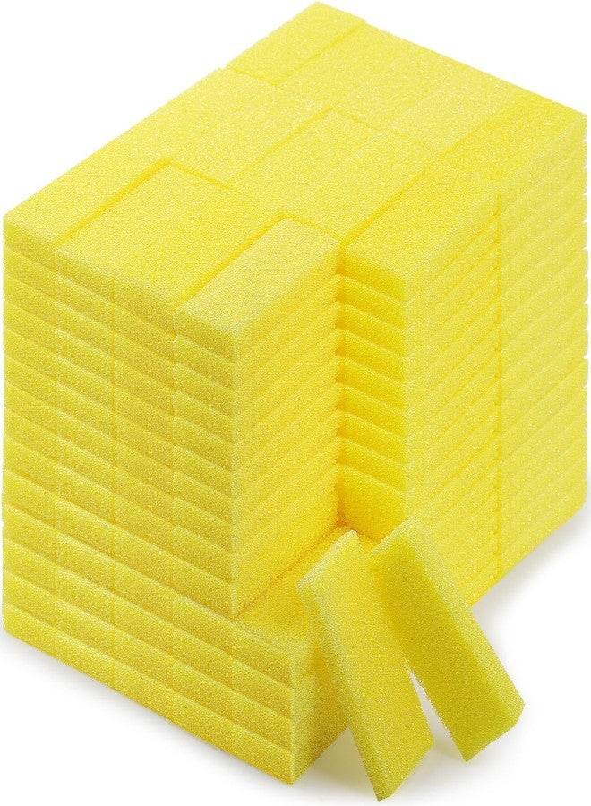 Batiyeer 100 Pcs Pumice Stone for Feet Scrubber Dead Skin Disposable Pedicure Pumice Stone Foot Shower Scrubber for Heel Cuticle Callus Remover Bath Spa(Yellow) - Image 1