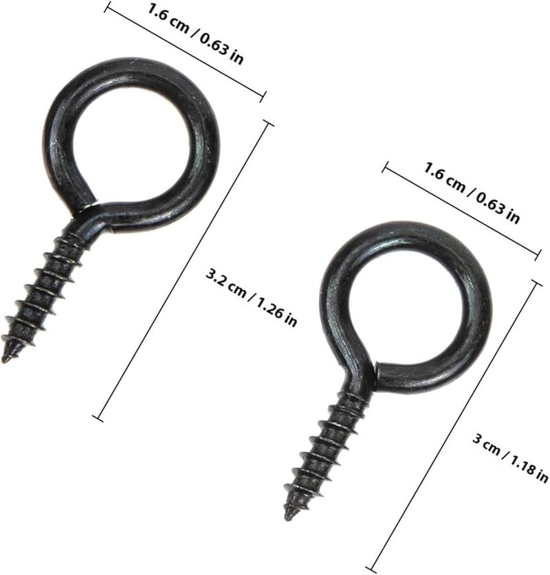 30 قطعة من خطافات البراغي ذاتية التنقيب الثقيلة، خطافات براغي معدنية للتعليق للاستخدام الداخلي والخارجي - Image 3