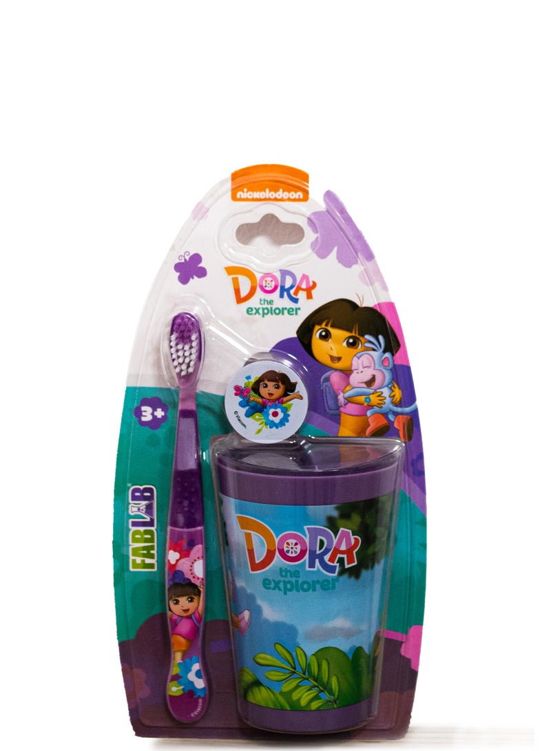 فاب لاب فرشاة أسنان FABLAB دورا مع كوب - Image 1