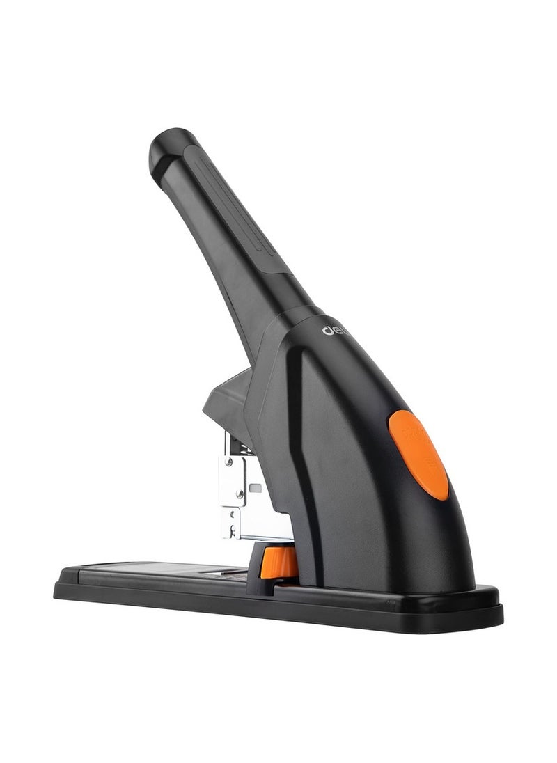 Deli Deli E0386 Effortless Heavy Duty Stapler for 120 Sheets Max, TPE Cap, ABS Handle, Metal Base, SPCC Metal Structure, Black - School & Office Use – 1PCS/Color Box  - Image 2