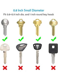 erorex Small Key Covers Tags Bright Colored Key Caps Silicone Key Covers Elastic Key Tags Key Identifier Coding Rings 0.8 Inch Dia Key Identifiers 24Pcs In 8 Colors Mixed Color  - Image 5