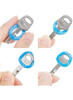 erorex Small Key Covers Tags Bright Colored Key Caps Silicone Key Covers Elastic Key Tags Key Identifier Coding Rings 0.8 Inch Dia Key Identifiers 24Pcs In 8 Colors Mixed Color  - Image 2