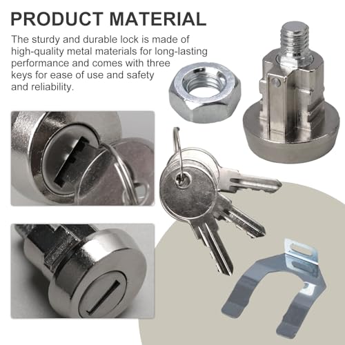 AGUNION L-1172C National Mailbox Lock Replacement USPS-L-1172C National Mailbox Lock C9100, Compatible with CompX L-1172C NDCBU CBU Cluster Mailboxs, with 3 Keys -10 Packs - Image 5