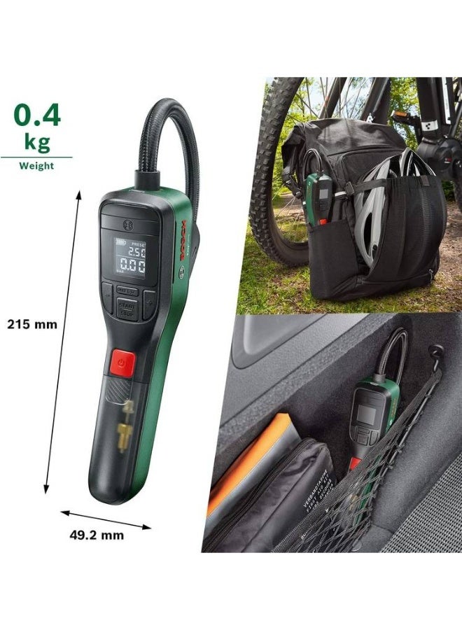 BOSCH "Bosch EasyPump 3.6 V Battery Air Pump – Auto‑Stop, Digital Display, USB‑C Rechargeable, 10.3 Bar" - Image 2