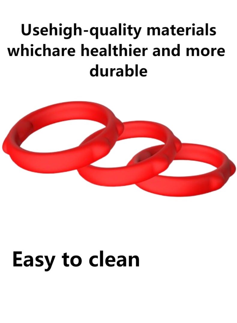 In Air 3 PCS Silicone Ring Men Sports Ring,Sports Accessories  - Image 1