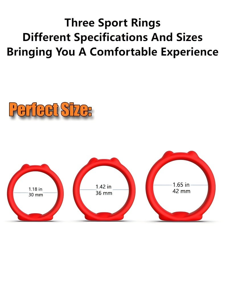 In Air 3 PCS Silicone Ring Men Sports Ring,Sports Accessories  - Image 3