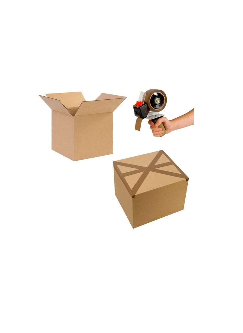ROBUSTLINE - Robustline Brown Packaging Tape 2 Inch for Parcels and Boxes - This Brown Packing Tape Provides a Strong, Secure and Sticky Seal for Your Cardboard Boxes and for Moving House (50 YRD). (12) - Image 1