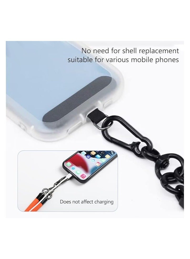 اليشمك حبل للهاتف الخلوي 120 سم، حبل حول الجسم، حزام معصم حول الرقبة لمعظم حافظات الهواتف الذكية، سلسلة مفاتيح سماعة الرأس، المكاتب - Image 3