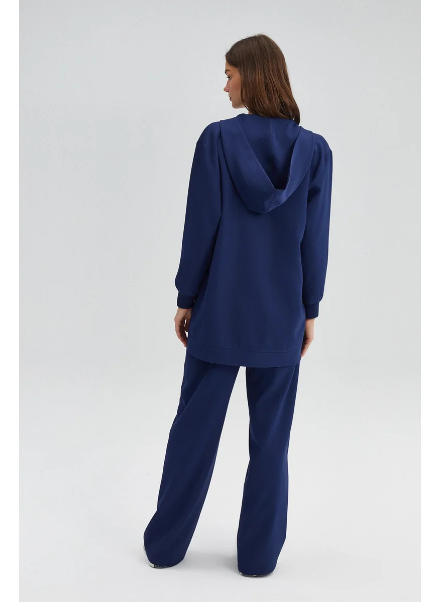Touche Prive Zippered Thin Crepe Jacket