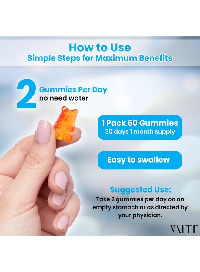 VAITE بروبيوتيك ساكروميسيس بولاردي 500 ملغ - مكملات صحة الأمعاء ودعم الكانديدا، بروبيوتيك للنساء والرجال، دعم الهضم والمناعة، مكمل، غير معدل وراثيًا، خالي من الغلوتين، 60 حبة جيلاتينية نباتية - Image 4