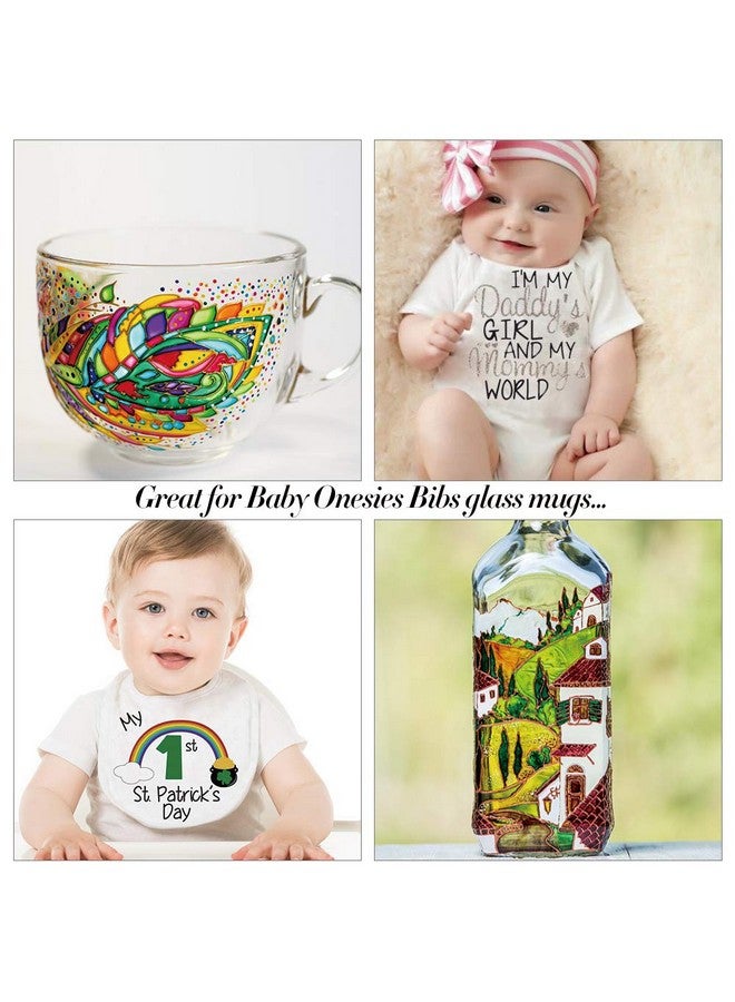 JR.WHITE Fabric Markers Permanent For T Shirts Baby Clothes Onesies Bibs White Pillow Canvas Tote Bags Clothing No Bleed Fine Tip Child Safe & Non Toxic Fabric Paint Pens Set Of 24 Colors  - Image 4