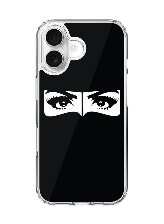 Stylizedd Classic Clear MagSafe Case for iPhone 17 , Hybrid Soft Case Flexible Edges Anti Drop TPU PC Gel Thin Transparent Cover [ Designed for iPhone 17 ] - Naqabi Eyes