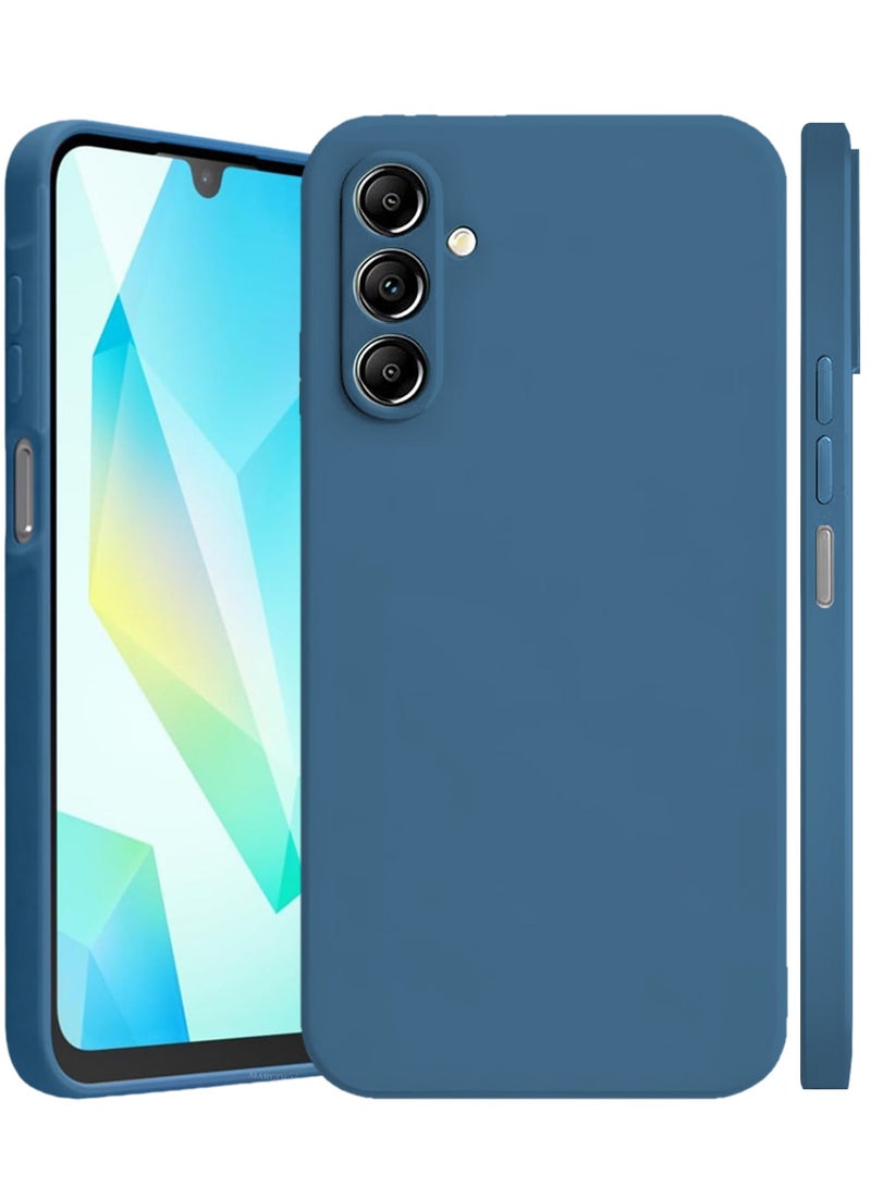 CATANES 2Packs Liquid Silicone Case for Samsung Galaxy A16 Protective Phone Case with Soft Anti-Scratch Microfiber Lining Utra Slim Drop Protection Phone Cover with 3D Screen Protector - Blue - Image 2