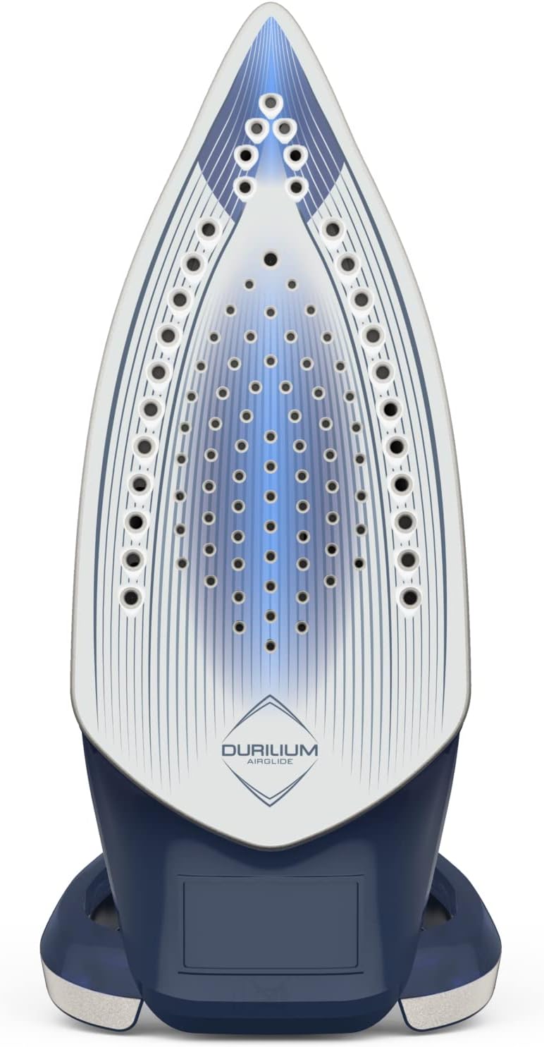 تيفال مكواة بخار TEFAL | Smart Protect+ | قوة 2800 واط | سعة خزان الماء 270 مل | تقنية قاعدة السيراميك Durilium Airglide | لون أزرق وفضي | ضمان لمدة سنتين | رقم المنتج: FV6872M0 - Image 2