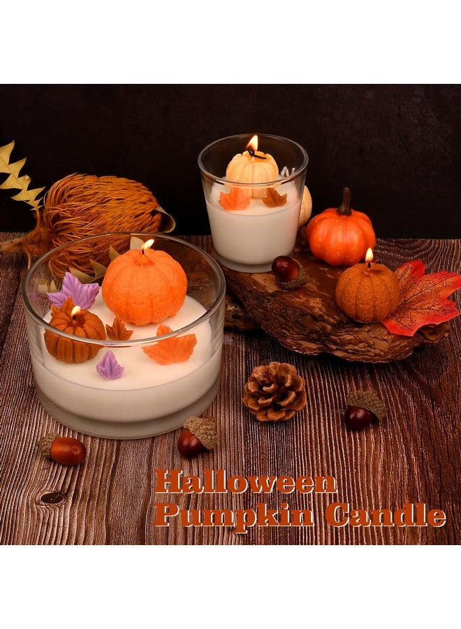 Sakolla 3D Pumpkin Candle Molds, 3 Pack Pumpkin Silicone Mold For Diy Epoxy Resin, Handmade Soap, Candle, Cake Baking - Image 2