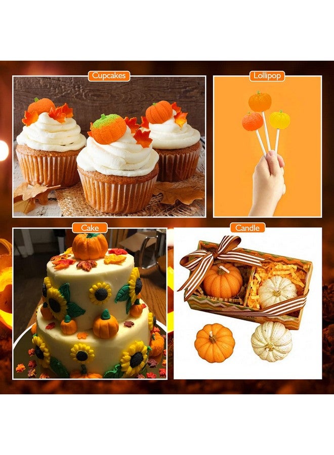 Sakolla 3D Pumpkin Candle Molds, 3 Pack Pumpkin Silicone Mold For Diy Epoxy Resin, Handmade Soap, Candle, Cake Baking - Image 5