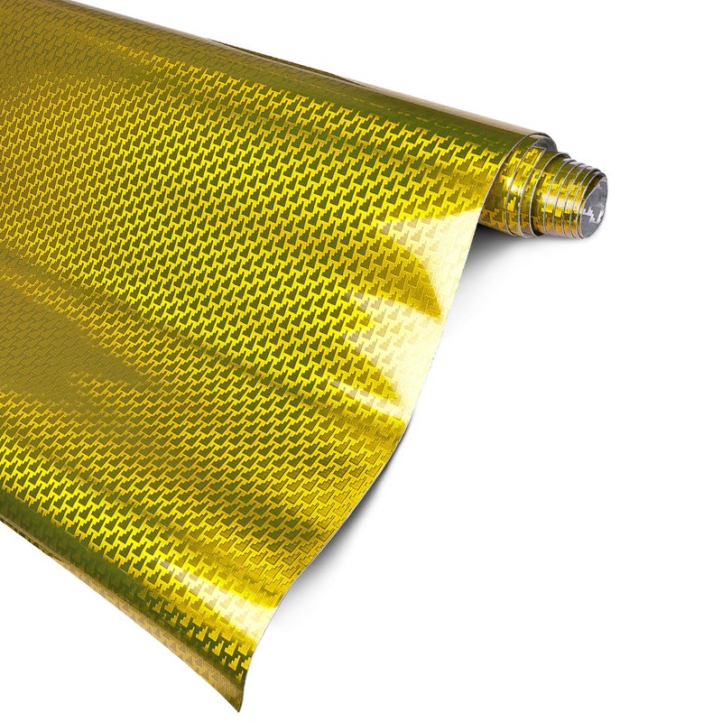 Lypumso Plating Chrome Gold Vinyl Wrap Film MirrorLike Gloss Finish for Car Motorcycle Easy DIY Install Air Release Removable No Residue 1ft x 5ft